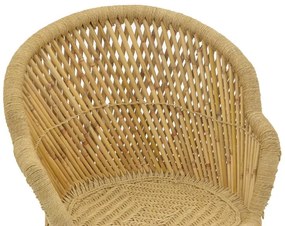 Πολυθρόνα Treza Inart φυσικό μπαμπού 66x48x89εκ 66x48x89 εκ.