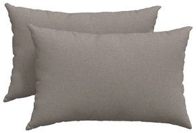 vidaXL Μαξιλάρι Καναπέ 2 pcs Taupe 60 x 40 cm ύφασμα
