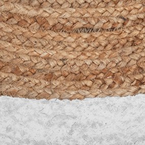 Στρογγυλό Χαλί Καλοκαιρινό (Φ120) A-S Border White 146295Z
