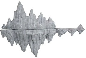 Διακοσμητικό Τοίχου Βράχος (Σετ 3Τμχ) 04-23824 150cm Grey Marhome Πολυρεσίνη