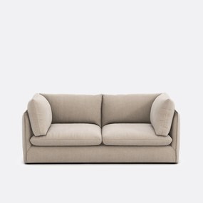 Καναπές τριθέσιος, με υφασμάτινη υφή, MALO