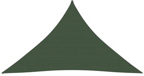 vidaXL Πανί Σκίασης Σκούρο Πράσινο 5 x 5 x 6 μ. από HDPE 160 γρ./μ²