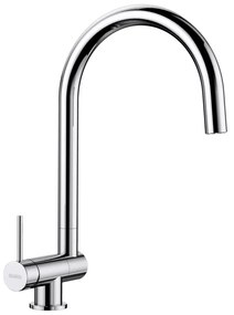 Blanco Coressa-F Chrome Μπαταρία Κουζίνας με Αριστερό Πόμολο Σπαστή για Παράθυρο με Περιστρεφόμενο Ρουξούνι