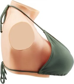 VEVOR Silicone Breastplate E-Cup High Neck Fake Breasts for Cosplay Drag Queen