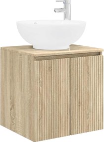 vidaXL Σετ Ντουλαπιών Μπάνιου 4 pcs Sonoma Δρυς Επεξεργασμένο Ξύλο