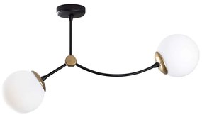 Φωτιστικό Οροφής - Πλαφονιέρα Kromozom 584TTM1105 72x15x36cm 2xE27 40W Multi Opviq
