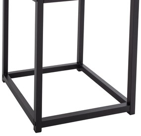 Ζιγκον Grelay 2 Τεμ Mdf Όψη Μαρμάρου &amp; Μέταλλο 45Χ45Χ50εκ. &amp; 37Χ37Χ43 Εκ.