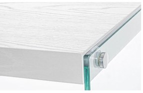 Έπιπλο Εισόδου DKD Home Decor Λευκό Διαφανές 120 x 40 x 76 cm