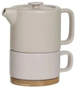 Secret de Gourmet Σετ Τσαγιού 400ml Με Ενσωματωμένη Κούπα - Φίλτρο - Βάση Nature Pink 160724C