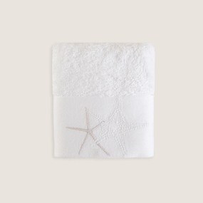 Stewehome Πετσέτα χεριών από μπαμπού Λευκό 45x45 cm