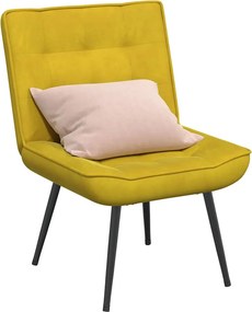 vidaXL Καρέκλα χαλάρωσης κίτρινη 64x74x84 cm Βελούδο