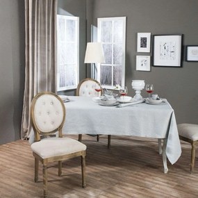 Τραπεζομάντηλο Amiens Με Πετσέτες Σετ 7τμχ Light Grey Teoran 140X180 Βαμβάκι-Πολυέστερ