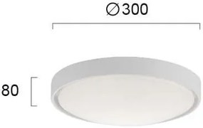 Πλαφονιέρα Viokef Yara-Leuko-Διάμετρος 30 εκ.