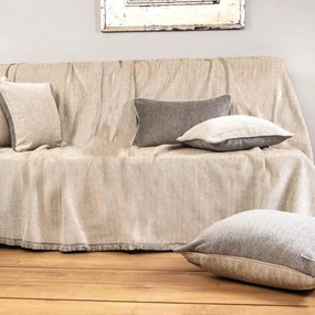 Ριχτάρι Τετραθέσιου Καναπέ 2 Όψεων (180x350) Aslanis Home Ossa Γκρι-Μπεζ