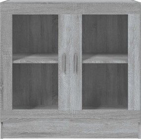 vidaXL Βιτρίνα Γκρι Sonoma 82,5x30,5x80εκ. από Επεξεργασμένο Ξύλο