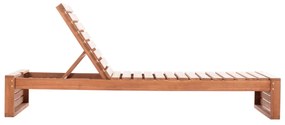 Επαγγελματική Ξαπλώστρα ZIZEL Ξύλο Teak σε Φυσικό 200x71x30Υ εκ. 200x71x30 εκ.