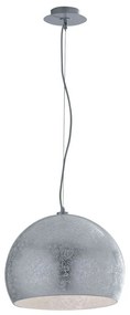 Φωτιστικό Οροφής Vanity I-VANITY/S40 SIL 3xE27 Φ40cm 120cm Silver Luce Ambiente Design Γυαλί