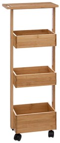 Τρόλεϊ/Ραφιέρα 3 Θέσεων (25x23x86) F-V Bamboo Trolley Wheels 174783