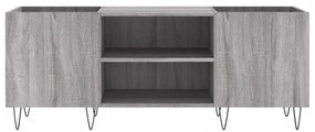 vidaXL Δισκοθήκη Γκρι Sonoma 121 x 38 x 48 εκ. από Επεξεργασμένο Ξύλο