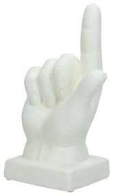 Διακοσμητικό ArteLibre Χέρι Λευκό Δολομίτης 12.5x9x19.5cm - ART-05151578