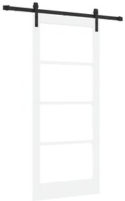 vidaXL Συρόμενη Πόρτα ORKDAL Λευκό 86 x 198.5 cm Ξύλο και μέταλλο