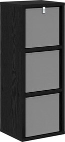 vidaXL Πλαϊνό γραφείο Μαύρη Οξυά 25,5 x 22 x 69,5 εκ