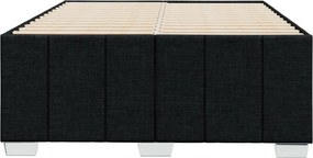 vidaXL Πλαίσιο Κρεβατιού χωρίς στρώμα Μαύρο 120x190 εκ. Υφασμάτινο