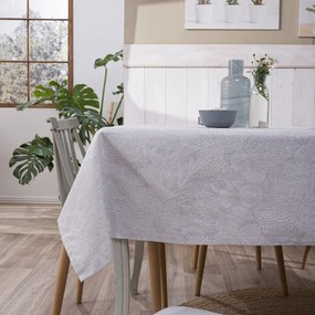 Τραπεζομάντηλο Oviedo 04 Light Grey Teoran 135X220 Βαμβάκι-Πολυέστερ