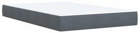 ΚΡΕΒΑΤΙ BOXSPRING ΜΕ ΣΤΡΩΜΑ ΣΚΟΥΡΟ ΓΚΡΙ 120X200 ΕΚ. ΒΕΛΟΥΔΙΝΟ 3290011