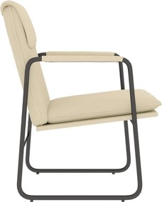 vidaXL Πολυθρόνα Κρεμ 55x64x80 εκ. Υφασμάτινη