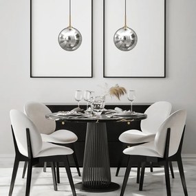 Κρεμαστό Φωτιστικό Reflex Fi Ø25cm Μαύρο