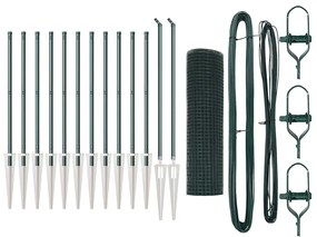 vidaXL Στύλος Περιφράξεων Πράσινο