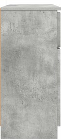 vidaXL Πλαϊνό γραφείο Σκυρόδεμα Γκρι 100 x 30 x 65,6