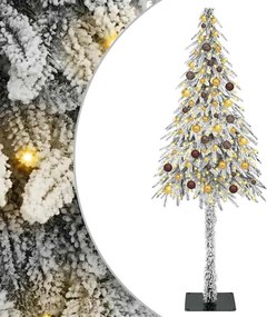vidaXL Χριστουγεννιάτικο Δέντρο με 300 LED Λευκό 210 cm ΠΕ και Ατσάλι