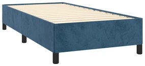 ΚΡΕΒΑΤΙ BOXSPRING ΜΕ ΣΤΡΩΜΑ ΣΚΟΥΡΟ ΜΠΛΕ 90X200 ΕΚ. ΒΕΛΟΥΔΙΝΟ 3129373