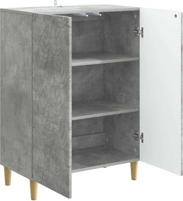 vidaXL Πλαϊνό γραφείο Γκρι Σκυροδέματος 66 x 34,5 x 90 εκ