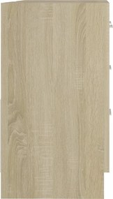 vidaXL Ντουλάπι Νιπτήρα Sonoma Δρυς 63x30x54 εκ. Επεξεργασμένο Ξύλο