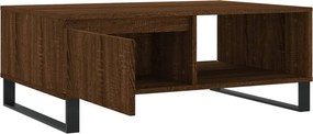 vidaXL Τραπεζάκι Σαλονιού Καφέ Δρυς 90x60x35εκ. από Επεξεργασμ. Ξύλο
