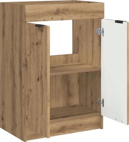 vidaXL Ντουλάπι κάτω από τον νιπτήρα Artisan Δρυς 78,5 x 37,5 x 81 εκ