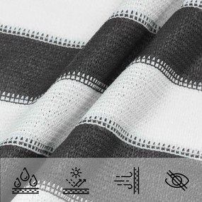 vidaXL Ικανότητα Σκίασης Γκρι και Λευκό 2,5 x 3 m HDPE