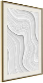 Αφίσα - Snow Contour Lines - 40x60 - Χρυσό - Με πασπαρτού