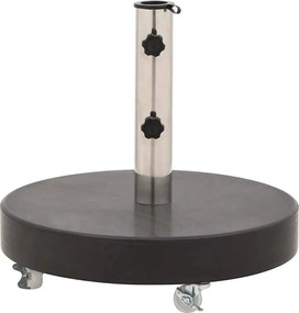 vidaXL Βάση Ομπρέλας Στρογγυλή Μαύρη 30 κ. από Γρανίτη