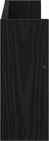 vidaXL Ράφι Περιοδικών με ράφι 2 pcs Μαύρη Οξυά 60 x 12 x 30 εκ