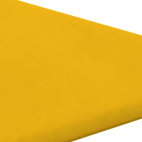 vidaXL Πάνελ Τοίχου 12 τεμ. Κίτρινα 30 x 30 εκ. 0,54 μ² Βελούδινα