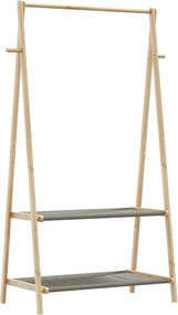 vidaXL Κρεμάστρα Ρούχων με Ράφια 96x45,5x150,5 εκ. Μπαμπού