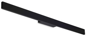 Φωτιστικό Τοίχου - Απλίκα Linea 313498 104x5x5cm Led 1950lm 20W 3000K Black Ideal Lux