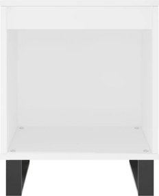 vidaXL Κομοδίνο Λευκό 40 x 35 x 50 εκ. από Επεξεργασμένο Ξύλο