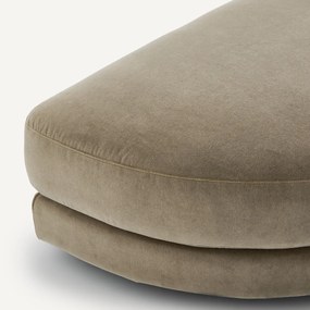 Υποπόδιο σύνθεσης από stonewashed βελούδο, TIBERIO