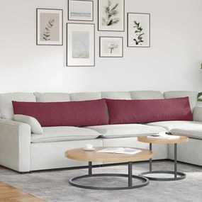 vidaXL Μαξιλάρι Καναπέ 2 pcs Κόκκινο 145 x 40 εκ. ύφασμα