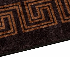 vidaXL Χαλί Runner MARSA Μαύρο 50 x 100 cm Πολυέστερ και PVC